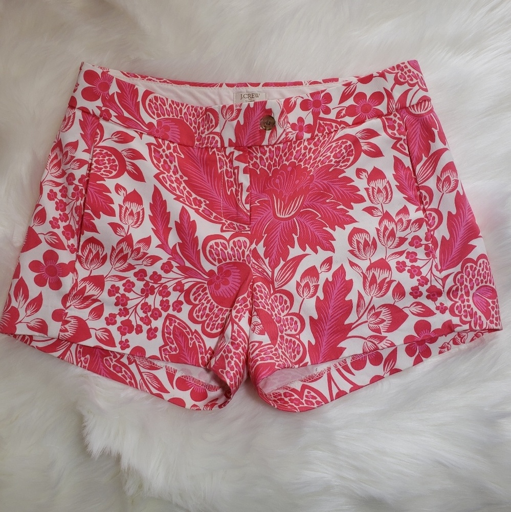 J.Crew 3" Chino Pink Floral Short